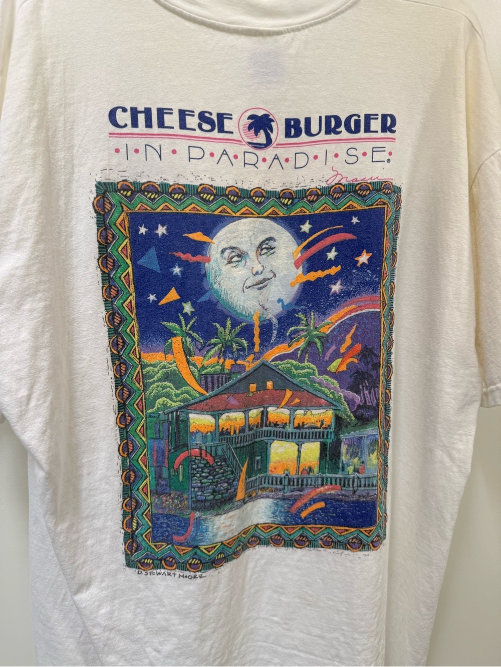 VTG 90’s Jimmy Buffet Cheeseburger in Paradise XL Lahaina Maui Hawaii T-Shirt